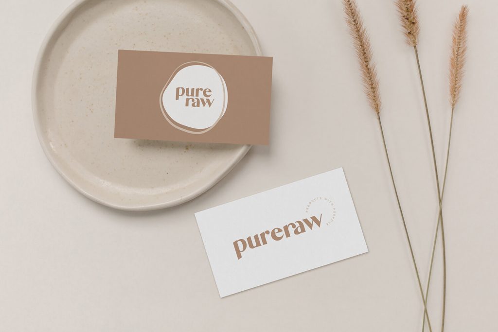 Pureraw Branding Business Cards