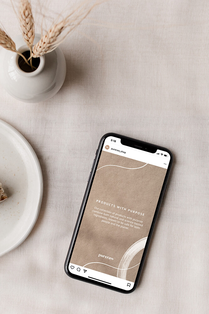 Pureraw-social media template design2